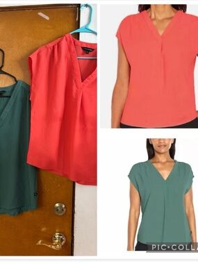 Banana Republic summer blouses tanks  2 count